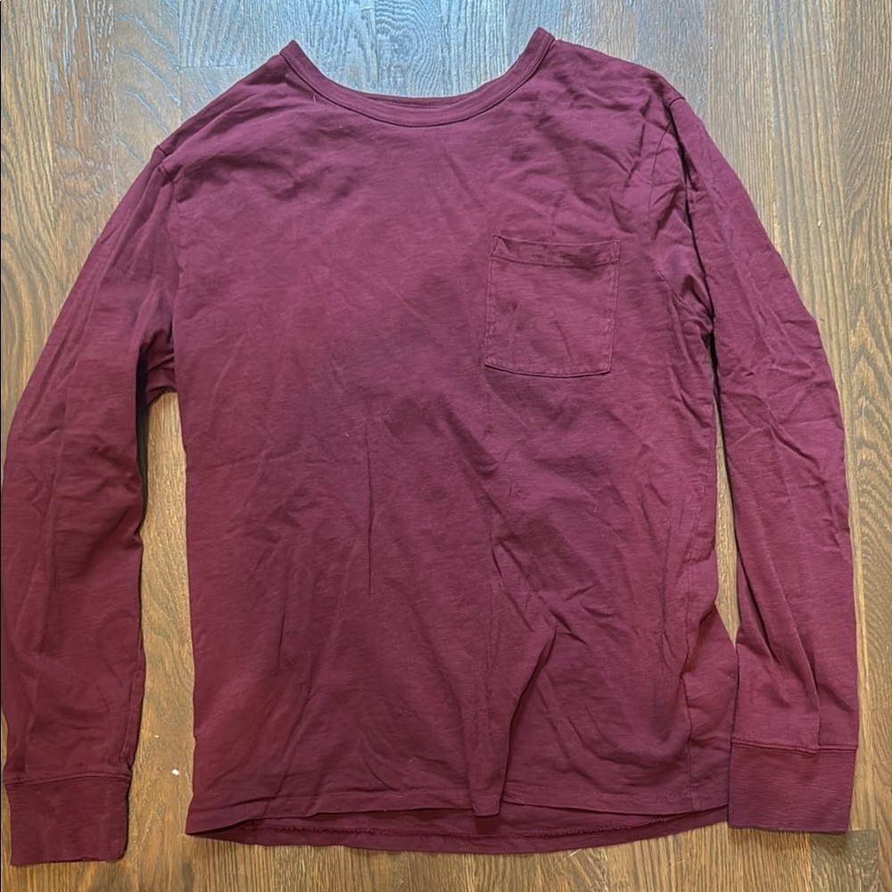J. Crew Men’s Long Sleeve Garment Dyed - Size Large Slim